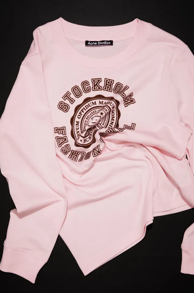 Acne Studios Long Sleeve Tshirt 8211 Children Light Pink WomenMen Children
