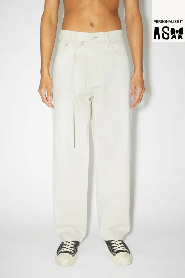 Acne Studios Loose Fit Jeans 1991 Toj Ecruecru Men Jeans