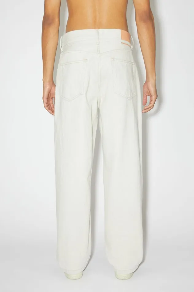 Acne Studios Loose Fit Jeans 1991 Toj Ecruecru Men Jeans