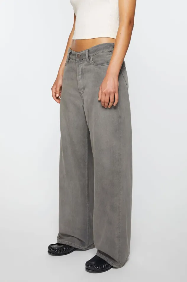 Acne Studios Loose Fit Jeans 8211 1981F Anthracite Grey Women Jeans