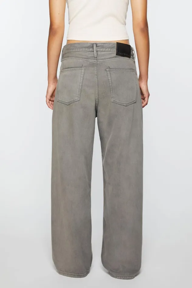 Acne Studios Loose Fit Jeans 8211 1981F Anthracite Grey Women Jeans