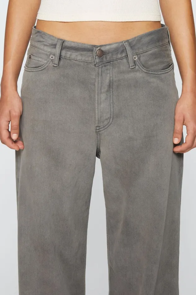 Acne Studios Loose Fit Jeans 8211 1981F Anthracite Grey Women Jeans