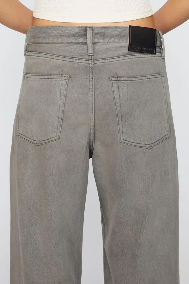 Acne Studios Loose Fit Jeans 8211 1981F Anthracite Grey Women Jeans