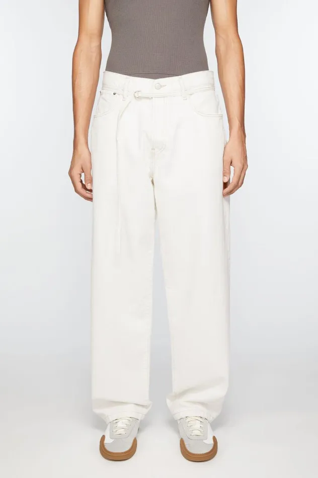 Acne Studios Loose Fit Jeans 8211 1991 Toj Off White Men Jeans