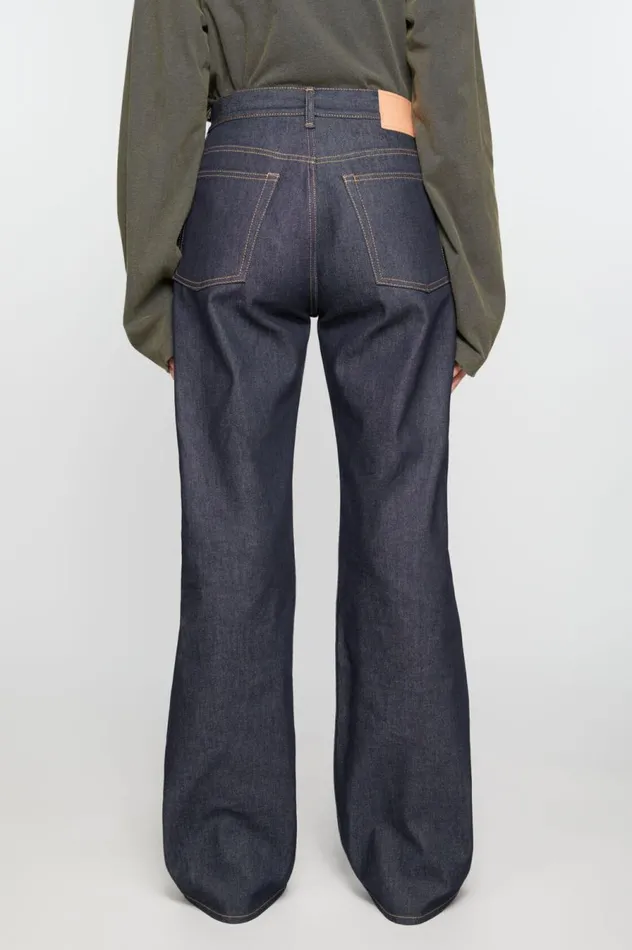 Acne Studios Loose Fit Jeans 8211 2021F Indigo Blue Women Jeans