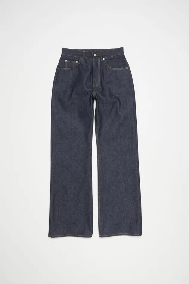 Acne Studios Loose Fit Jeans 8211 2021F Indigo Blue Women Jeans
