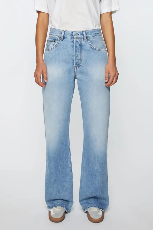 Acne Studios Loose Fit Jeans 8211 2021F Light Blue Women Jeans