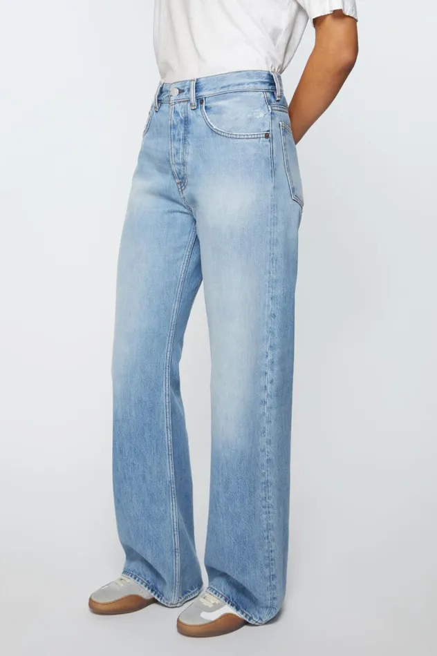 Acne Studios Loose Fit Jeans 8211 2021F Light Blue Women Jeans