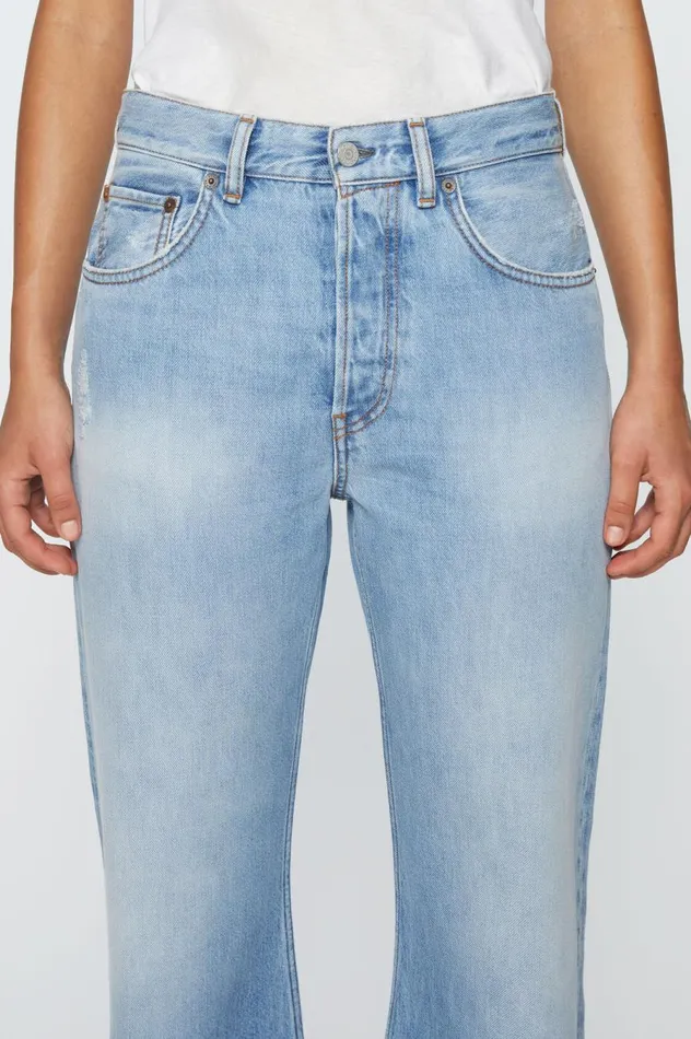 Acne Studios Loose Fit Jeans 8211 2021F Light Blue Women Jeans