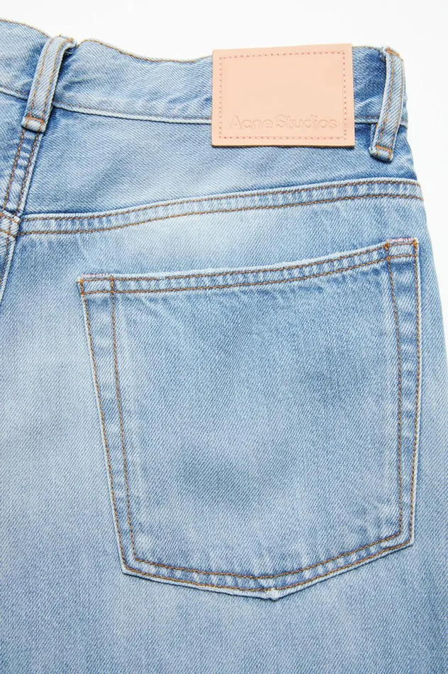 Acne Studios Loose Fit Jeans 8211 2021F Light Blue Women Jeans