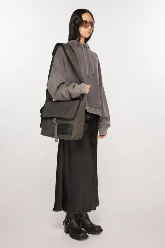 Acne Studios Messenger Bag Greyblack Women Bags