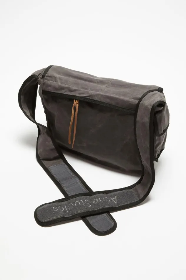 Acne Studios Messenger Bag Greyblack Women Bags