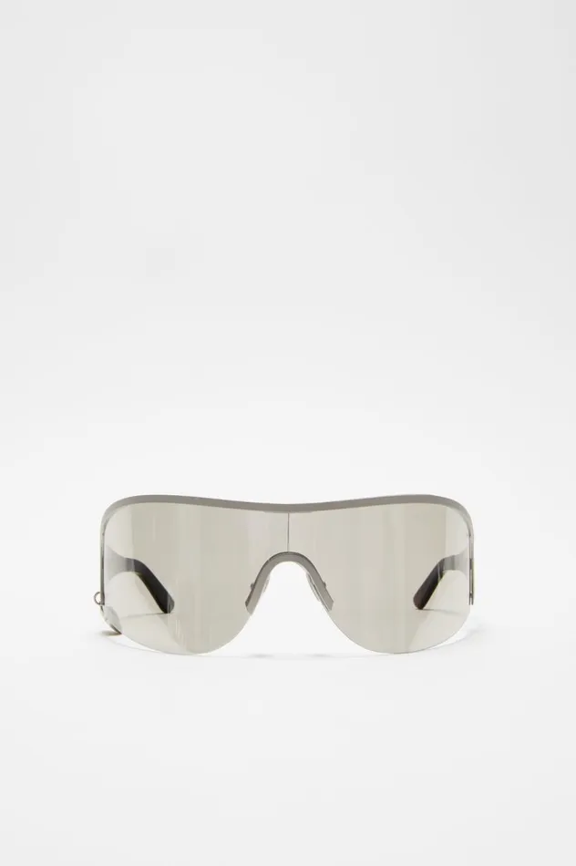 Acne Studios Metal Frame Sunglasses Silvertransparent Men Eyewear