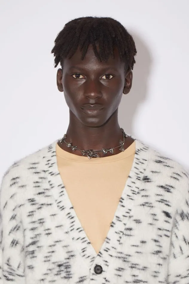Acne Studios Multi Bow Necklace Antique Silver Men Jewellery
