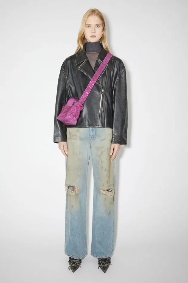 Acne Studios Musubi Micro Shoulder Bag Fuchsia Pink Women Bags