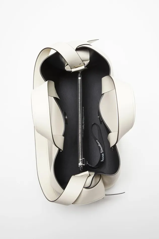 Acne Studios Musubi Midi Tote Whiteblack Men Bags