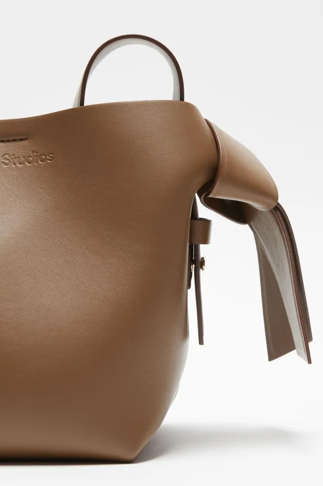Acne Studios Musubi Mini Shoulder Bag Camel Brown Women Bags