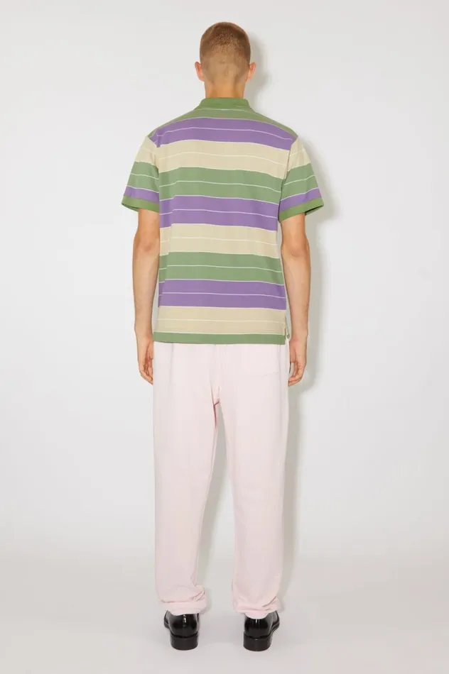 Acne Studios Polo Tshirt 8211 Regular Fit Purplegreen Men Tshirts
