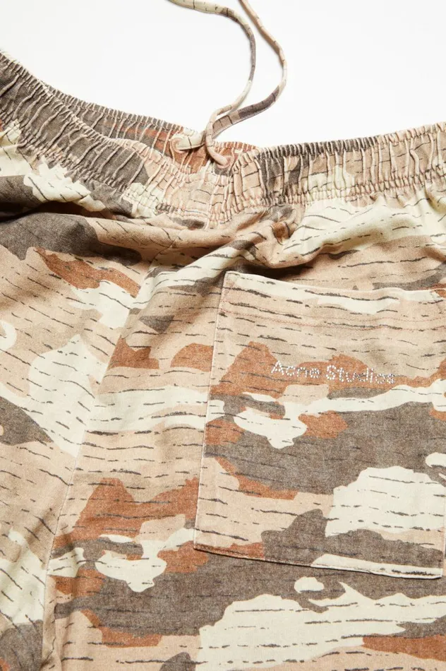 Acne Studios Print Sweatpants Cacao Brown Men Trousers