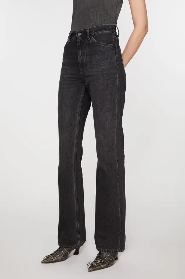 Acne Studios Regular Fit Jeans 8211 1977 Black Women Jeans