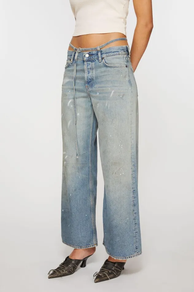 Acne Studios Regular Fit Jeans 8211 2004 Light Blue Women Jeans