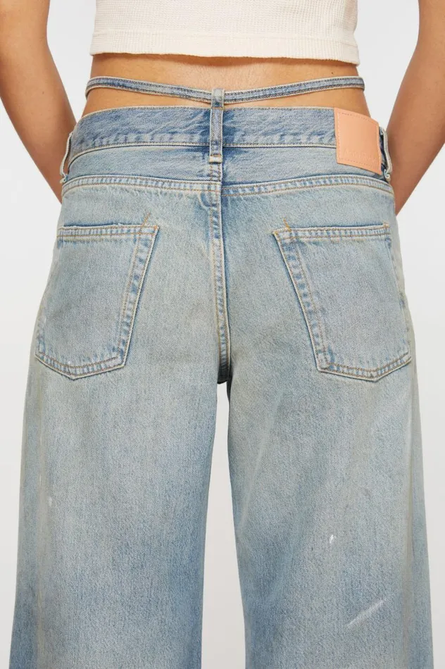 Acne Studios Regular Fit Jeans 8211 2004 Light Blue Women Jeans