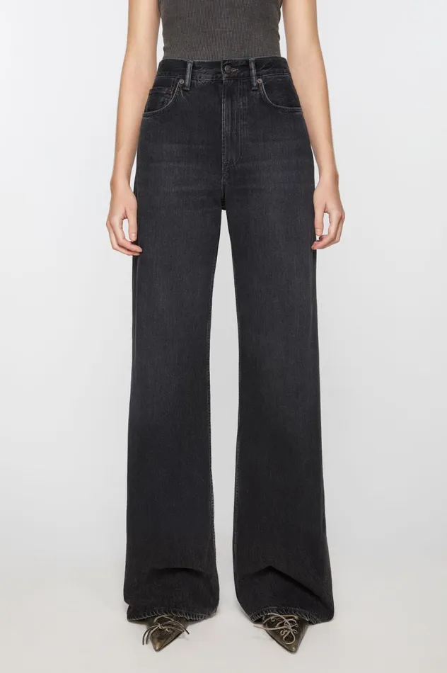 Acne Studios Relaxed Fit Jeans 8211 2022F Black Women Jeans