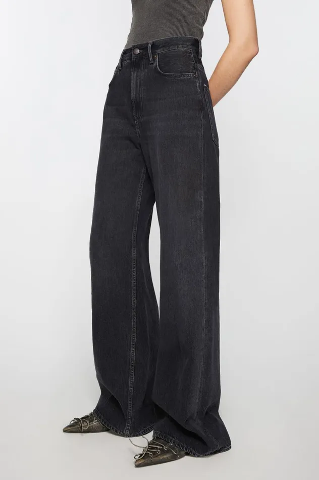 Acne Studios Relaxed Fit Jeans 8211 2022F Black Women Jeans