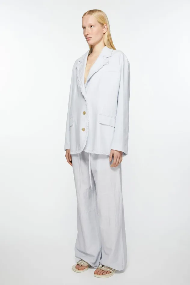 Acne Studios Singlebreasted Suit Jacket 8211 Relaxed Fit Pale Blue Women Suit Jackets