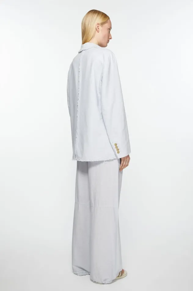 Acne Studios Singlebreasted Suit Jacket 8211 Relaxed Fit Pale Blue Women Suit Jackets