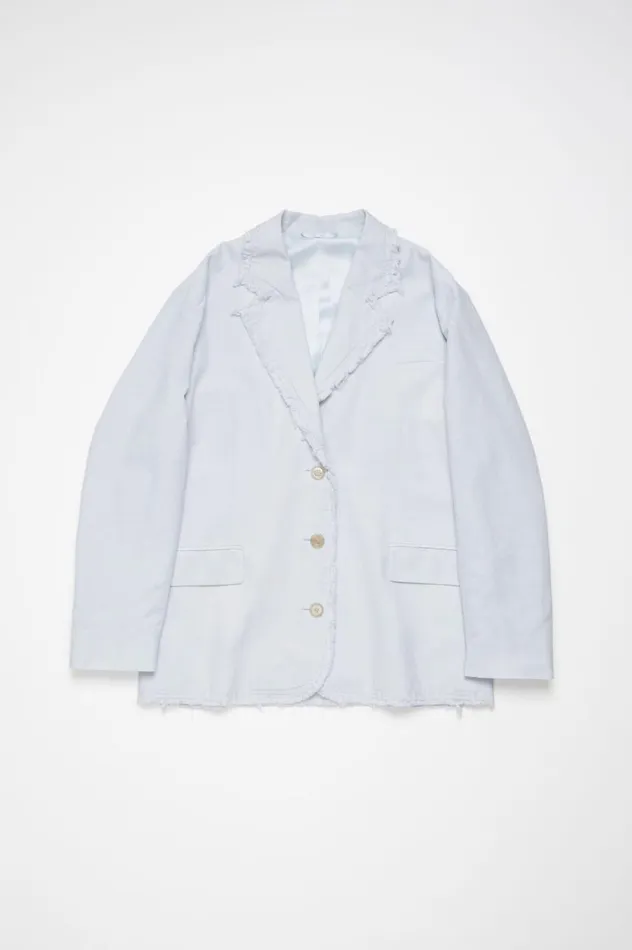 Acne Studios Singlebreasted Suit Jacket 8211 Relaxed Fit Pale Blue Women Suit Jackets