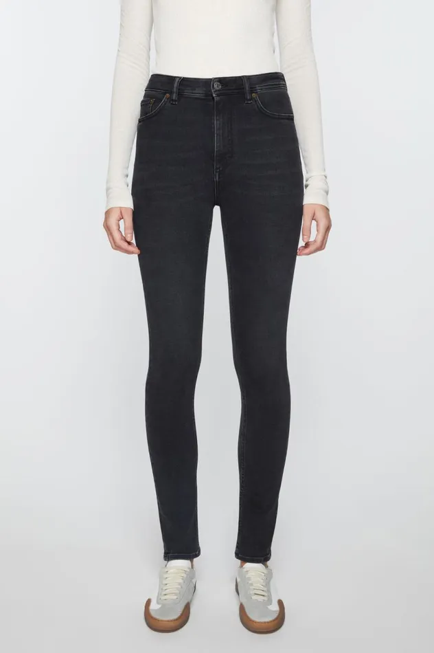 Acne Studios Skinny Fit Jeans 8211 Peg Used Black Women Jeans
