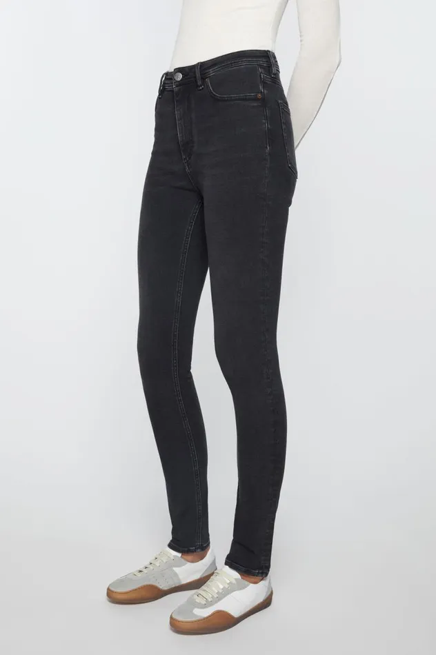 Acne Studios Skinny Fit Jeans 8211 Peg Used Black Women Jeans