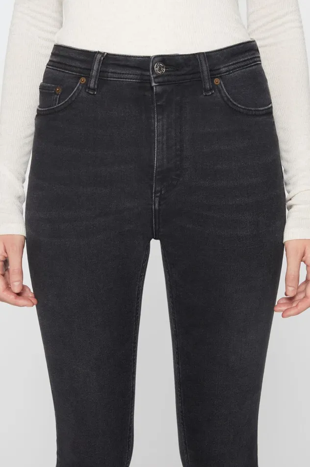 Acne Studios Skinny Fit Jeans 8211 Peg Used Black Women Jeans
