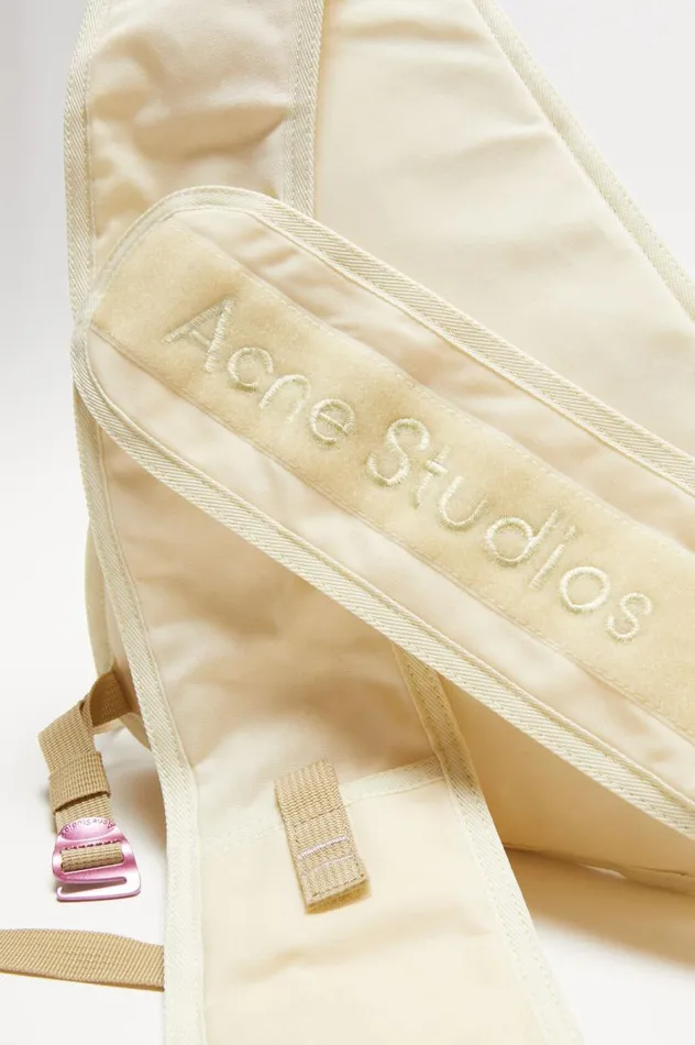 Acne Studios Sling Backpack Cream Beigebeige Women Bags