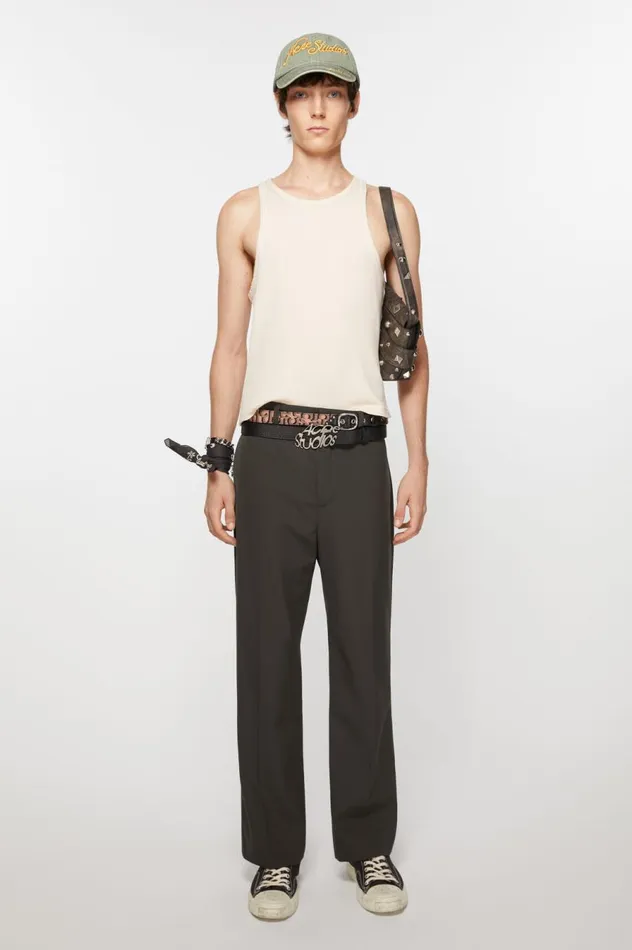 Acne Studios Tailored Trousers Cacao Brown Men Trousers