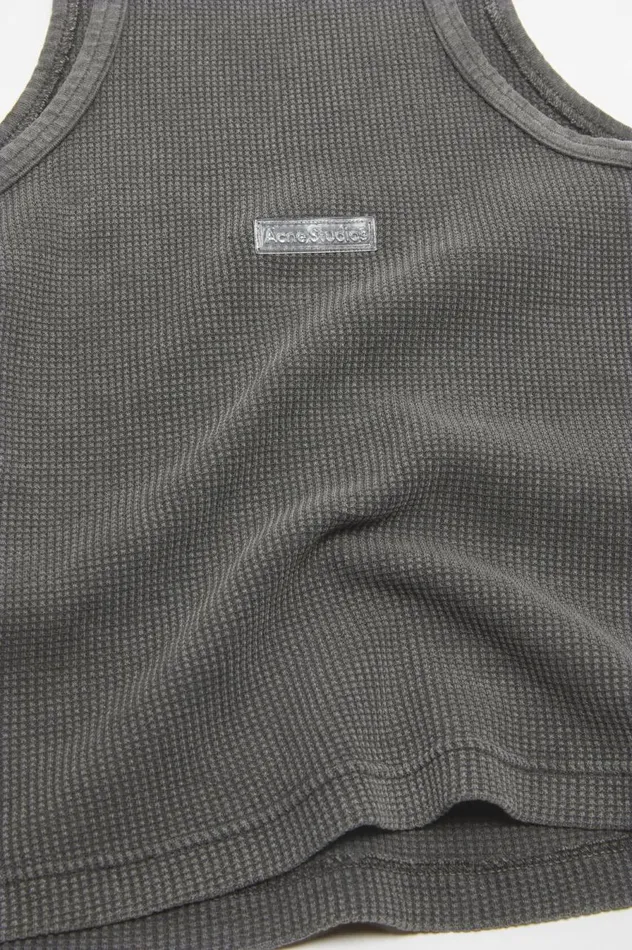 Acne Studios Tank Top 8211 Fitted Unisex Fit Faded Grey Women Tshirts
