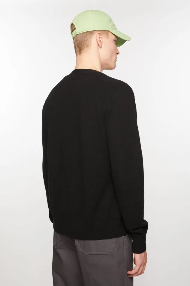 Acne Studios Vneck Cardigan Black Women Knitwear