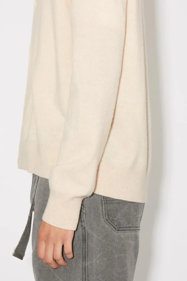 Acne Studios Vneck Cardigan Oatmeal Melange Men Knitwear