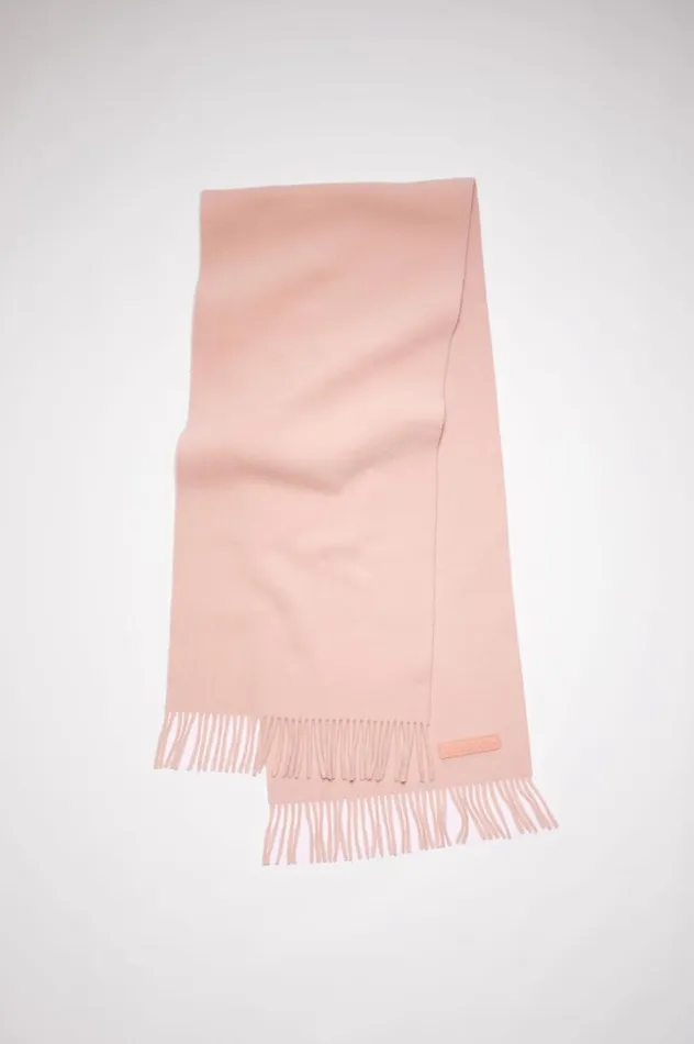 Acne Studios Wool Scarf Pink Label Pink Men Scarves