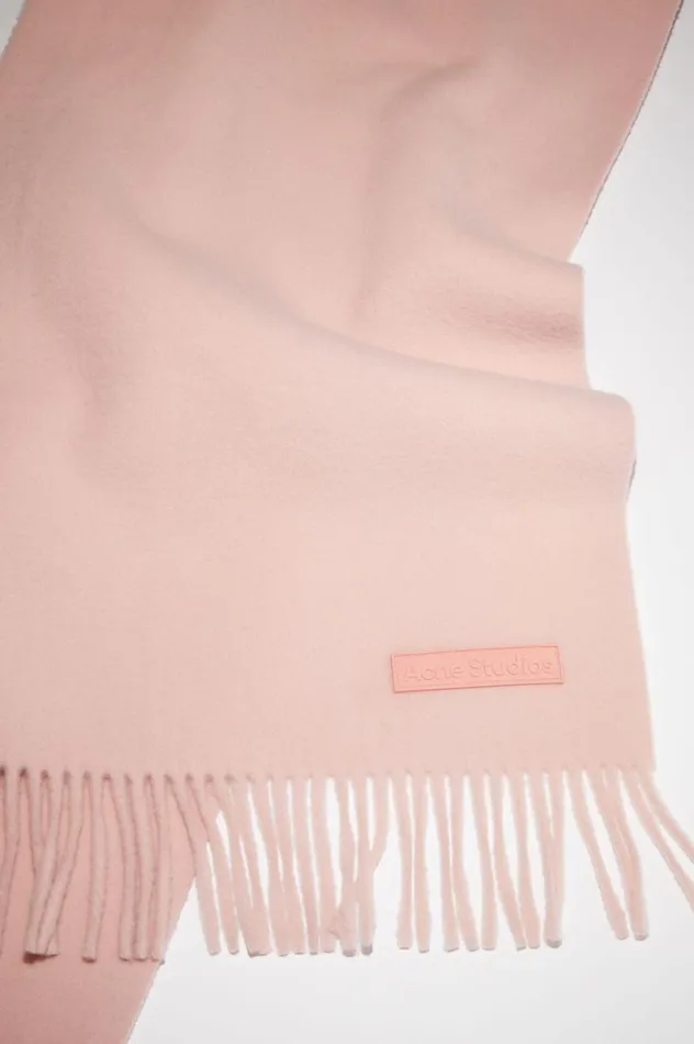 Acne Studios Wool Scarf Pink Label Pink Men Scarves
