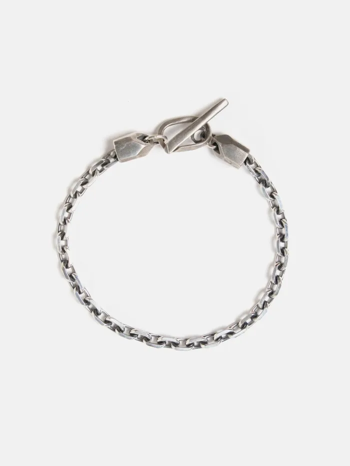 Anchor and Crew Halyard Skipper Bracelet In 925 Silver Men Universal Works Jewellery