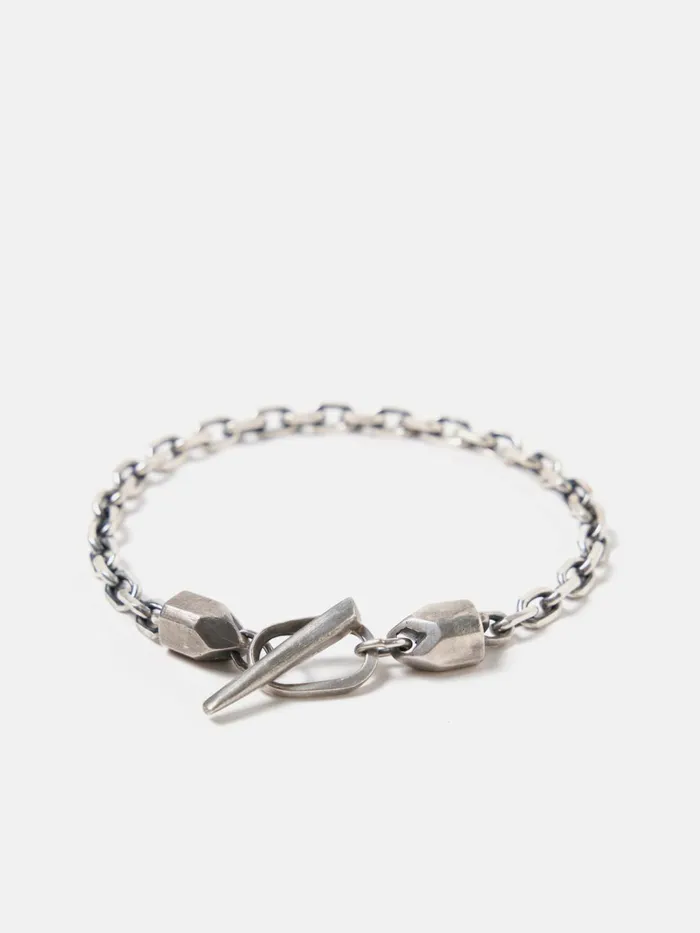 Anchor and Crew Halyard Skipper Bracelet In 925 Silver Men Universal Works Jewellery