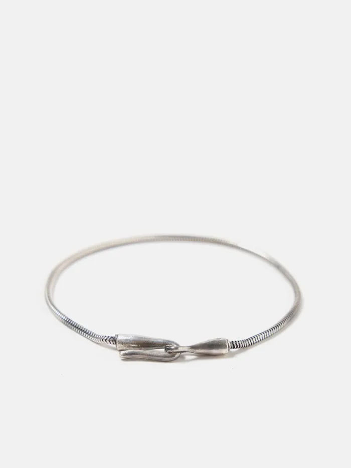 Anchor and Crew Skinny Gallant Bracelet In 925 Silver Men Universal Works Jewellery