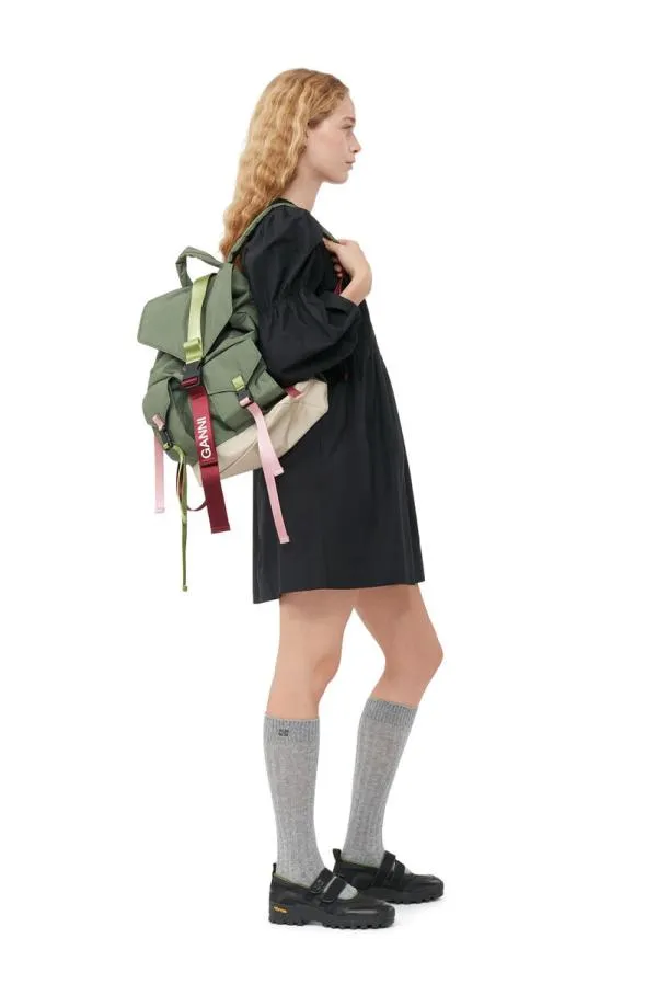 Bags GANNI Backpacks Green Tech Backpack Kalamata Bags GANNI Backpacks Green Tech Backpack Kalamata