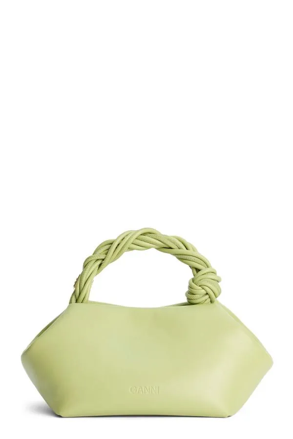 Bags GANNI Top Handle Light Khaki Small Bou Bag Mosstone