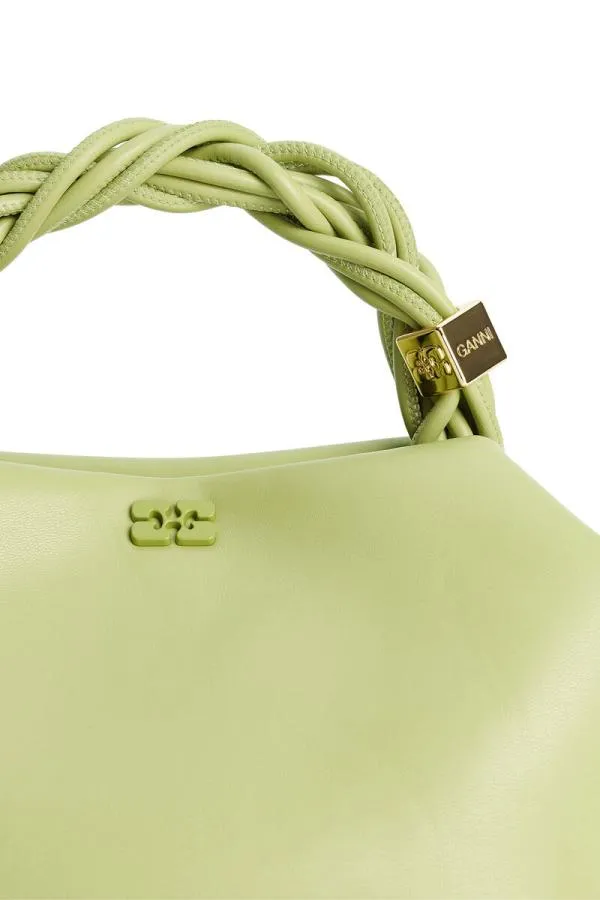 Bags GANNI Top Handle Light Khaki Small Bou Bag Mosstone