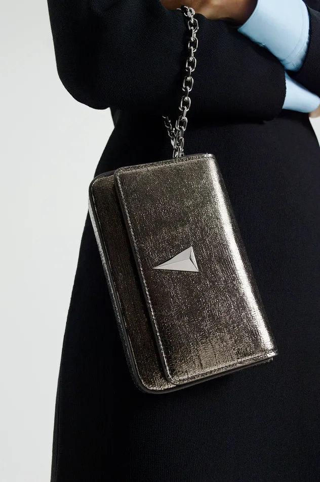 Bags Women MINI METALLIC SLIM BAG ONYX Scanlan Theodore