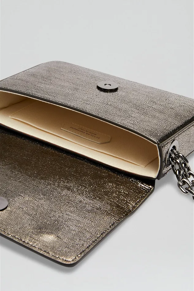 Bags Women MINI METALLIC SLIM BAG ONYX Scanlan Theodore Bags Women MINI METALLIC SLIM BAG ONYX Scanlan Theodore