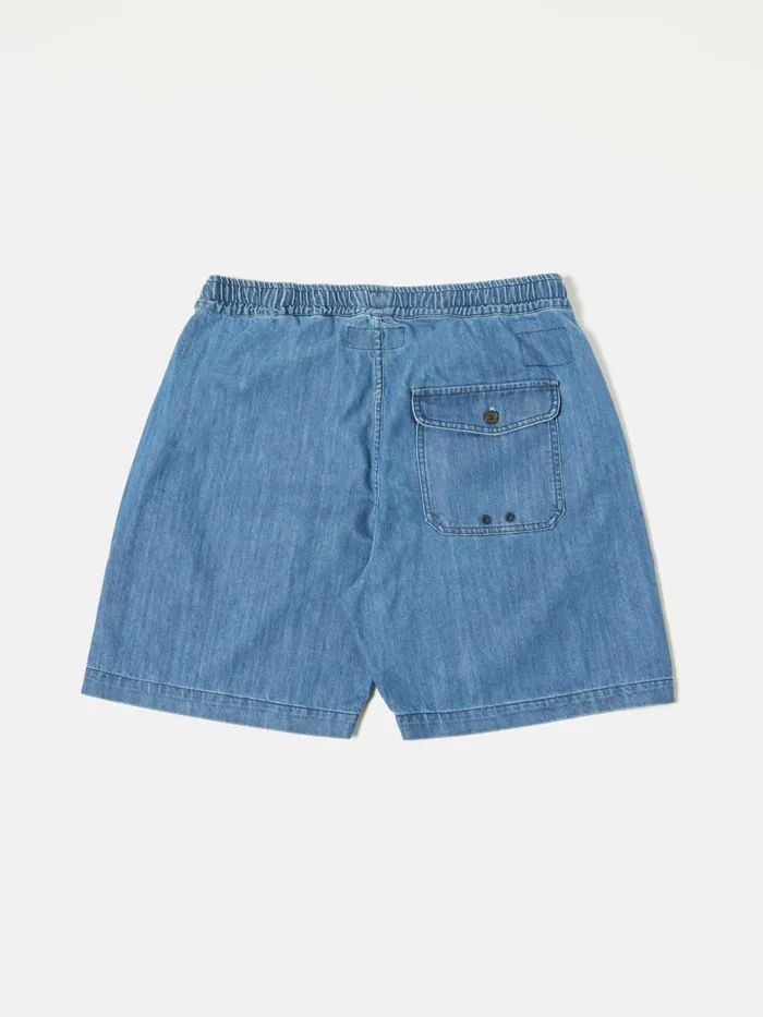 Beach Short In Indigo 9oz Organic Denim Men Universal Works Shorts